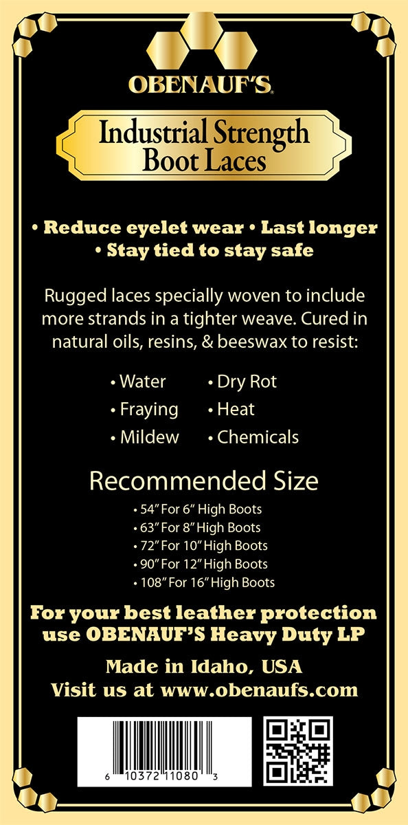 Industrial Strength Waxed Boot Laces